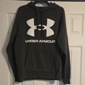 Under Armour Men's Black Sweater with White Logo